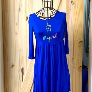 Awesome blue thin dress